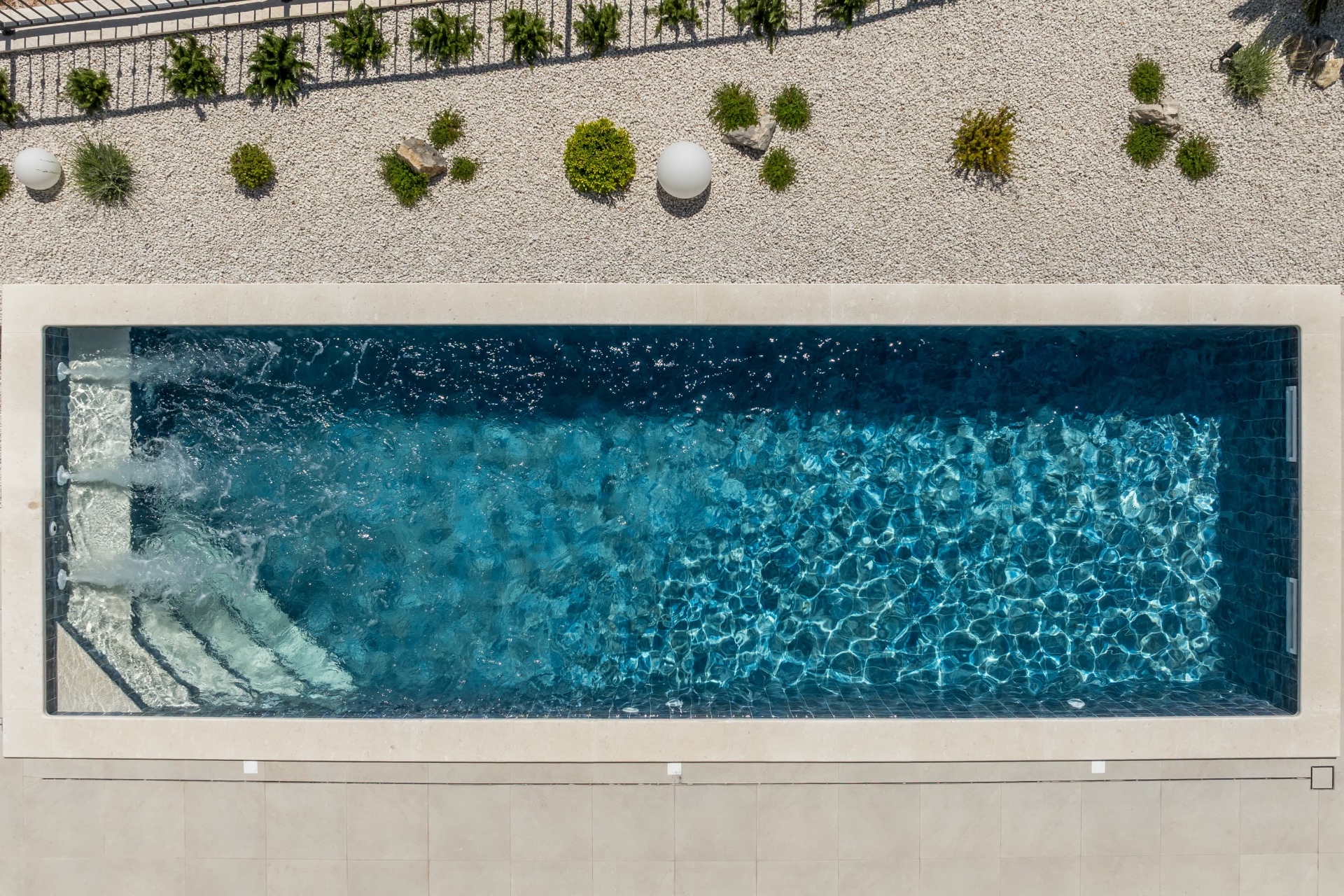 Aerial view of private pool